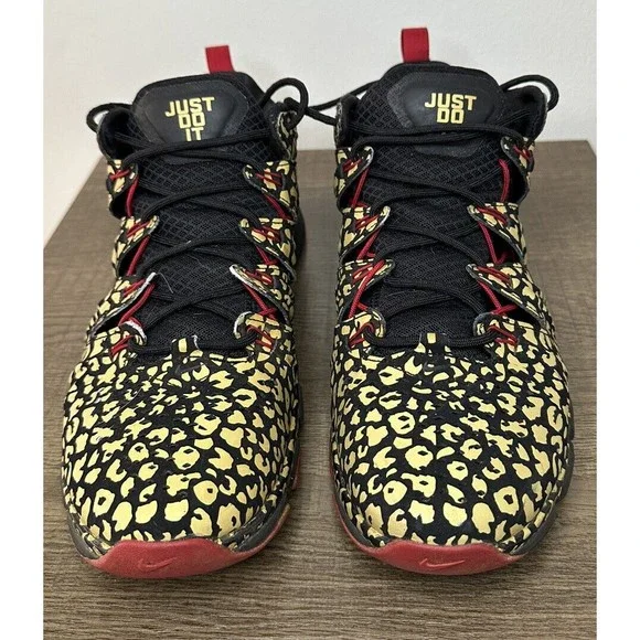 Nike Free Trainer 7.0 Unleashed Speed Gold Cheetah Print Men's 10- 599087-006 - Picture 3 of 8